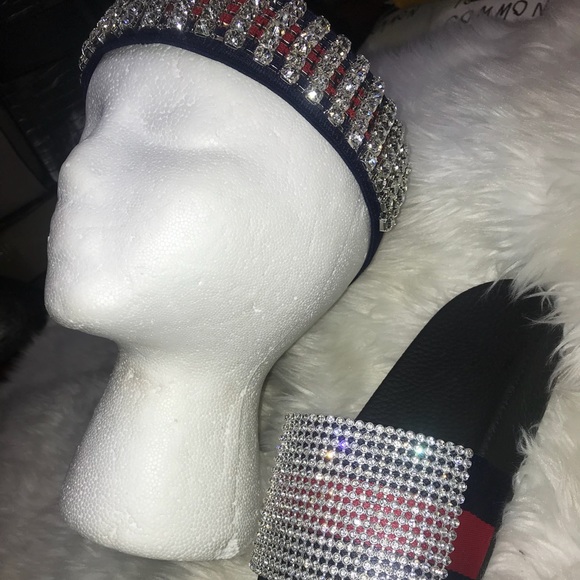 Bling bling headband and matching slides - Picture 2 of 7